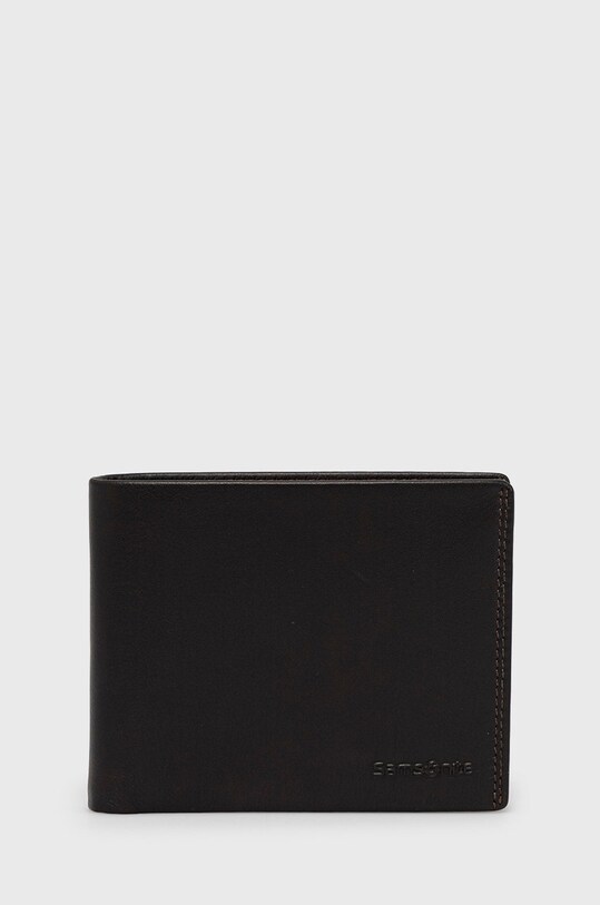 Samsonite Portfel skórzany skóra licowa brązowy 002.0CT80.0013.43