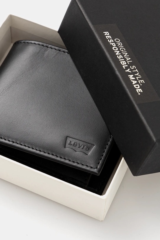 Levi's - Portofel de piele negru 37541.0283