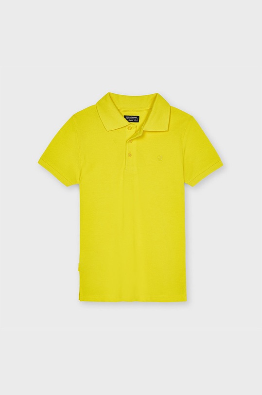 Mayoral - Tricou polo copii galben 890.7E.JUNIOR