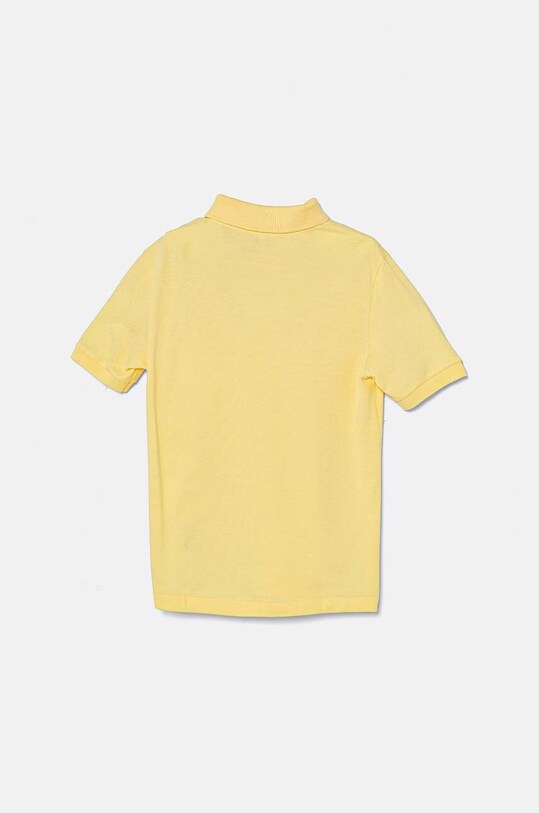 Lacoste polo bawełniane dziecięce PJ2909 żółty SS25