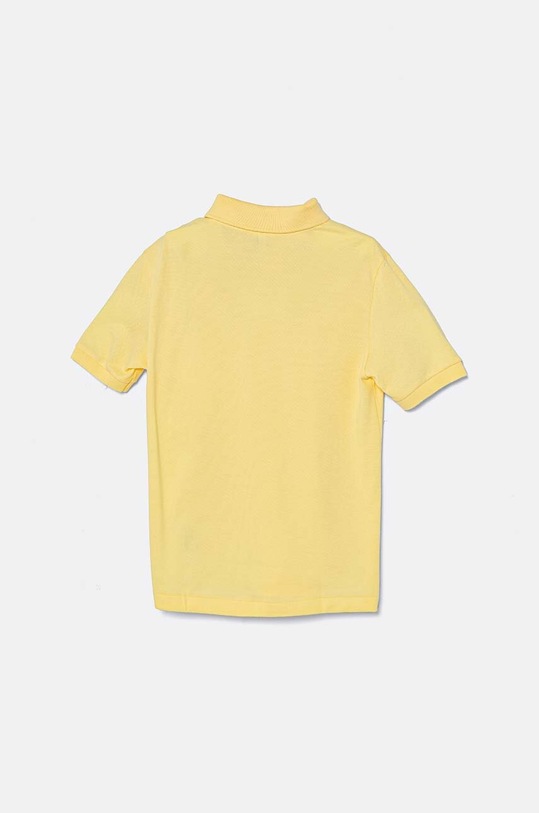 Παιδικά βαμβακερά μπλουζάκια πόλο Lacoste PJ2909 κίτρινο SS22