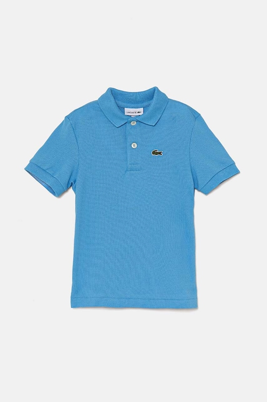Detská bavlenná polokošeľa Lacoste modrá PJ2909