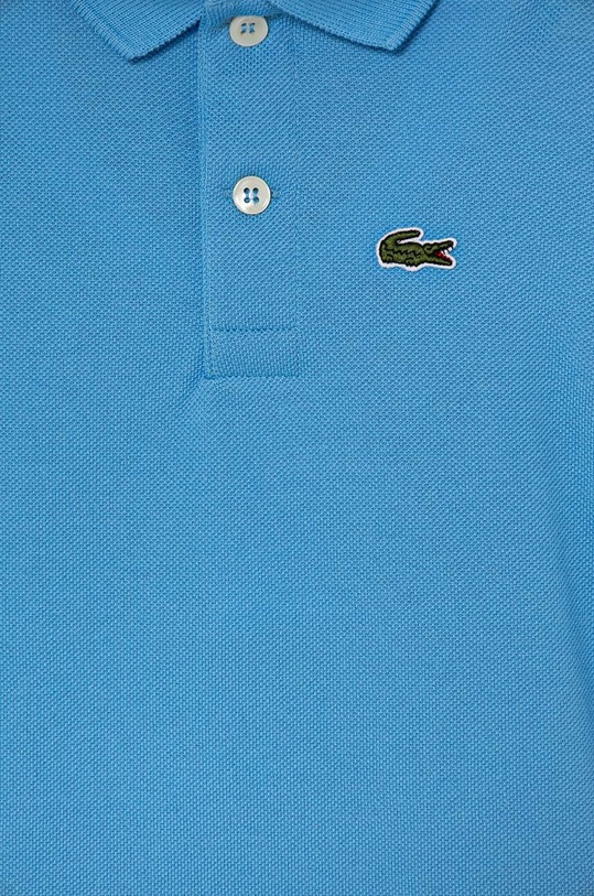 Chlapec Detská bavlenná polokošeľa Lacoste PJ2909 modrá