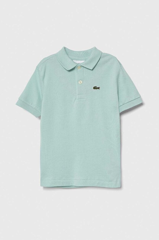 Дитяче бавовняне поло Lacoste бавовна бірюзовий PJ2909