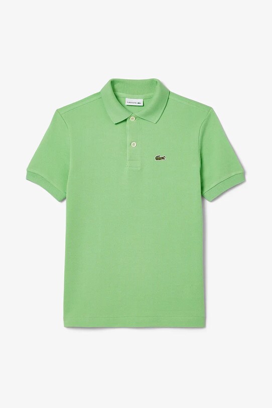 Детское хлопковое поло Lacoste PJ2909 зелёный SS25