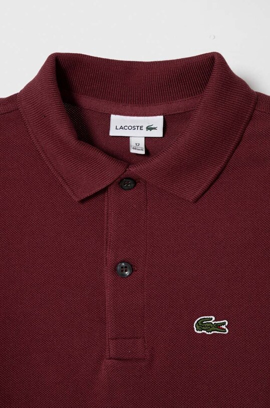 Băieți Lacoste tricouri polo din bumbac pentru copii PJ2909 burgundia