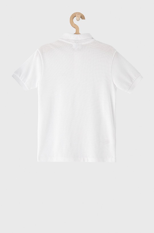 Detská bavlenná polokošeľa Lacoste PJ2909 biela SS25