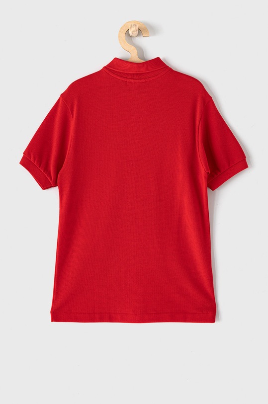Detská bavlenná polokošeľa Lacoste PJ2909 červená SS22