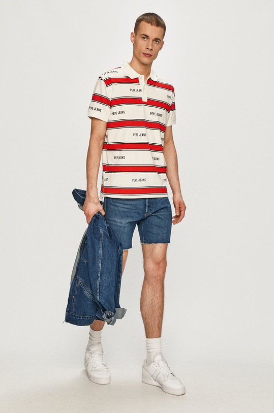 Pepe Jeans - Polo tričko Bart PM541667.803 bílá SS21