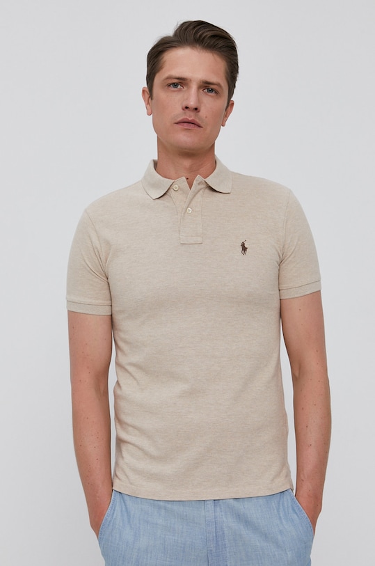 Поло Polo Ralph Lauren хлопок бежевый 710536856215