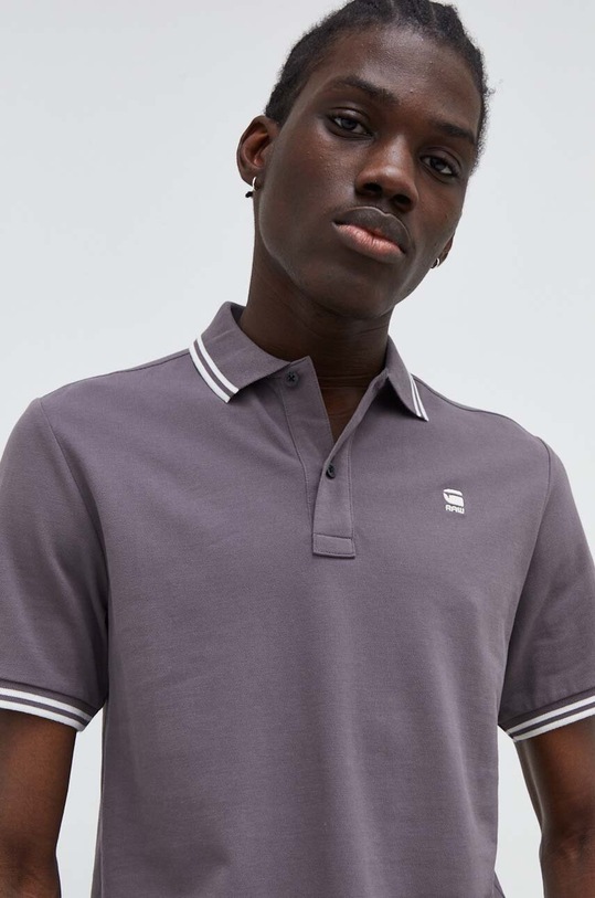 Odzież G-Star polo Dunda slim D17127.5864 fioletowy