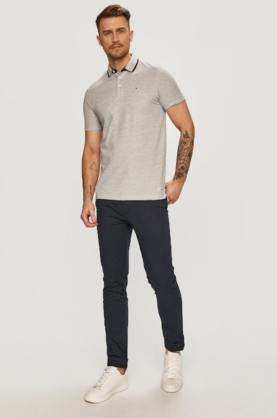 Produkt by Jack & Jones - Polo 12187214 szary SS21