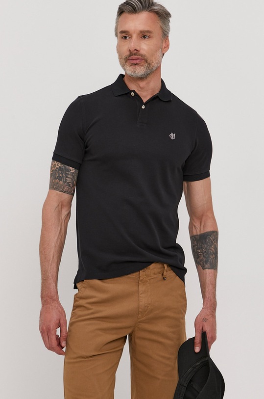 Marc O'Polo Polo bawełna czarny 123223053002
