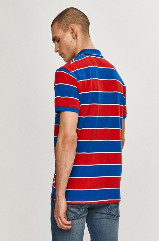 Odzież Wrangler - Polo W7ALKFXA4 czerwony