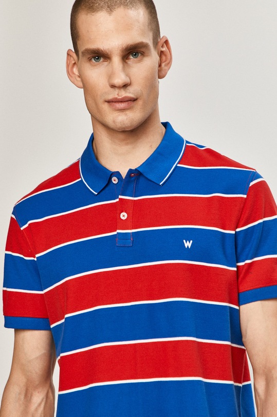 Wrangler - Polo czerwony W7ALKFXA4