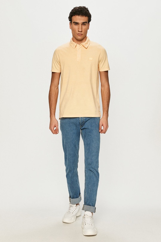 Wrangler Polo W7ANDBA11 pomarańczowy SS21