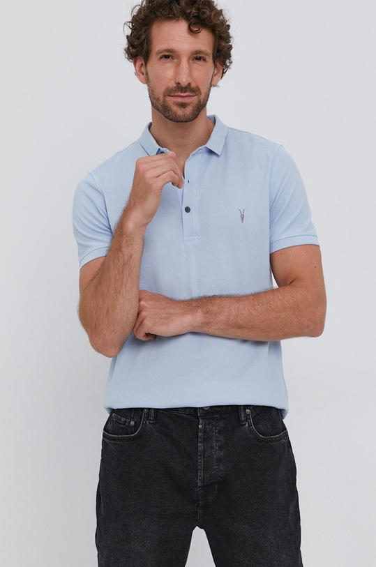 AllSaints Polo turkusowy MD115U