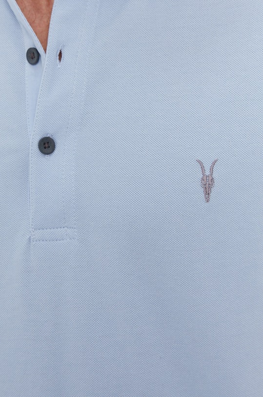 AllSaints Polo MD115U turkusowy