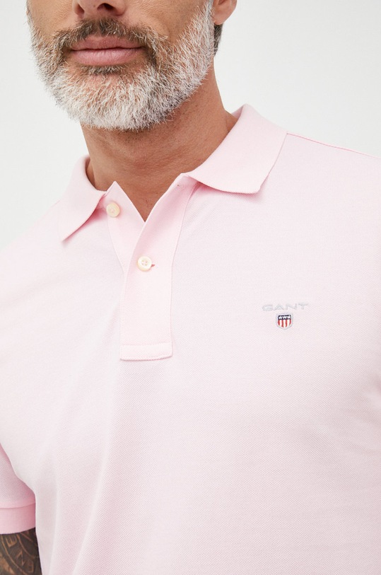 Gant polo bawełniane 2202 różowy