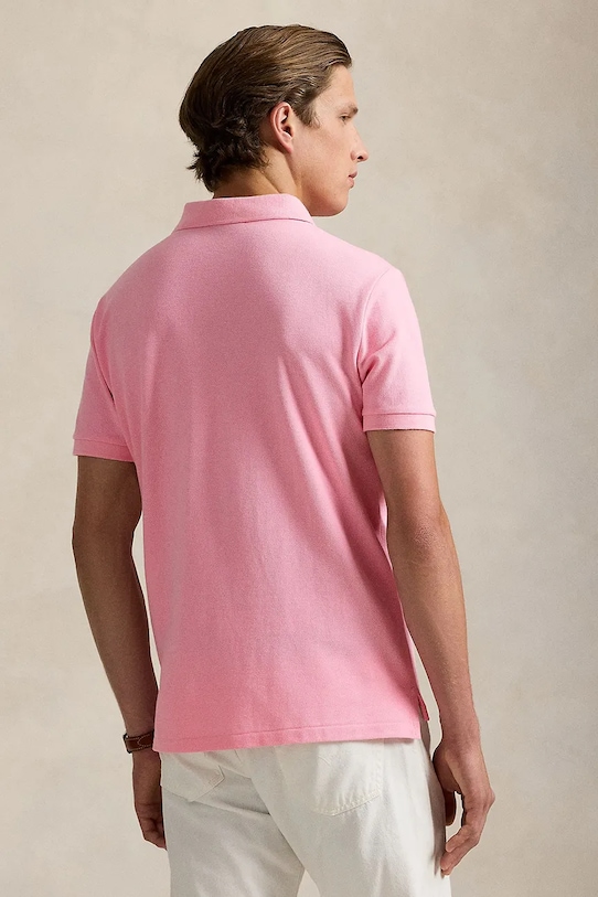 Polo Ralph Lauren polo bawełniane 710536856 różowy SS26