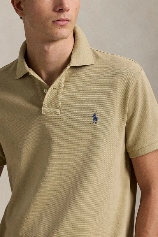 Bavlnené polo tričko Polo Ralph Lauren zelená 710536856