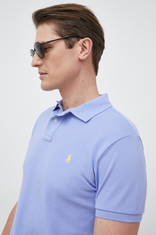 Polo Ralph Lauren polo bawełniane bawełna fioletowy 710536856