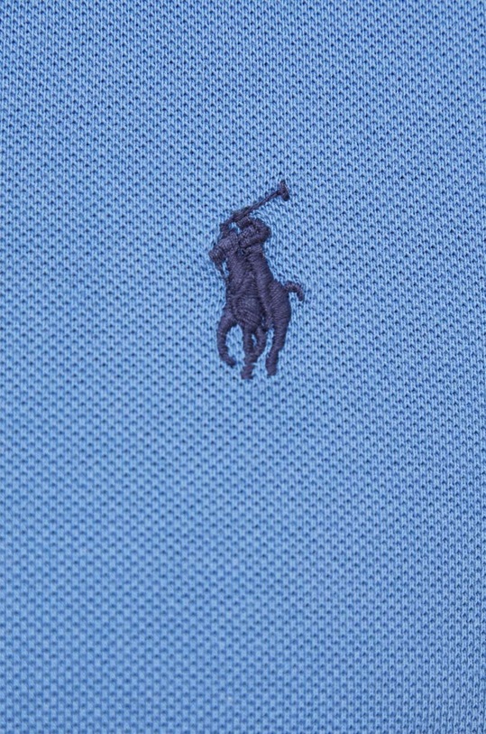Bavlněné polo tričko Ralph Lauren 710536856 modrá
