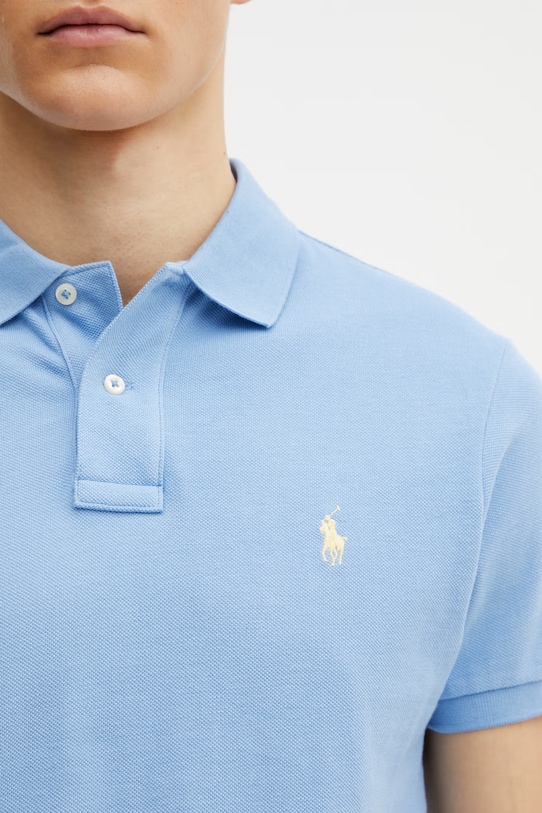 Polo Ralph Lauren polo de bumbac albastru 710536856