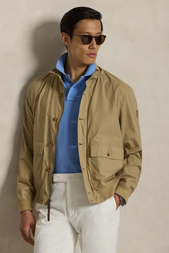 Бавовняне поло Polo Ralph Lauren 710536856 блакитний