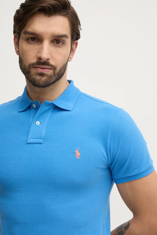 Polo Ralph Lauren polo bawełniane fioletowy 710536856