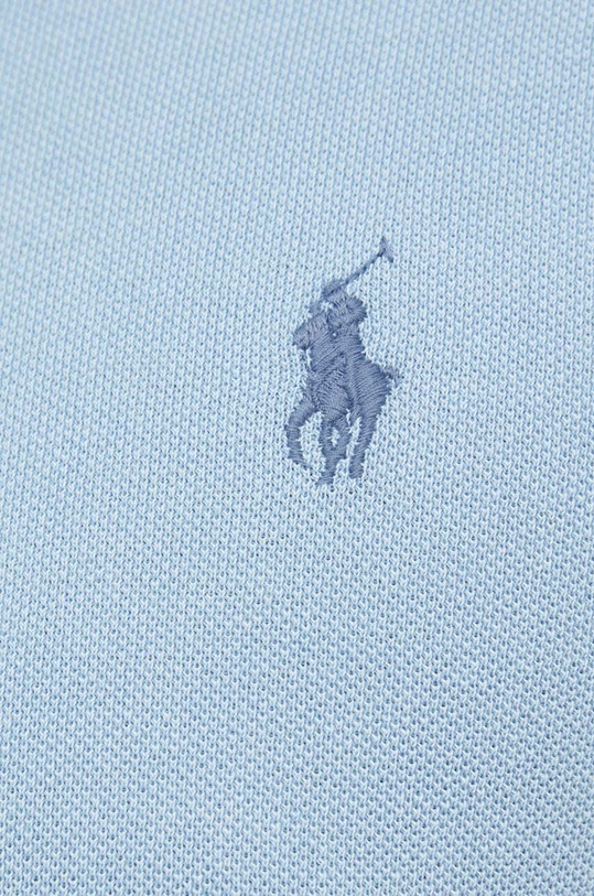 Βαμβακερό μπλουζάκι πόλο Polo Ralph Lauren 710536856 μπλε