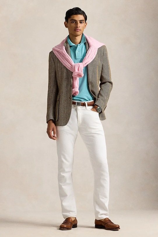 Pamučna polo majica Polo Ralph Lauren tirkizna 710536856