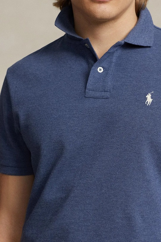Bavlnené polo tričko Polo Ralph Lauren modrá 710536856