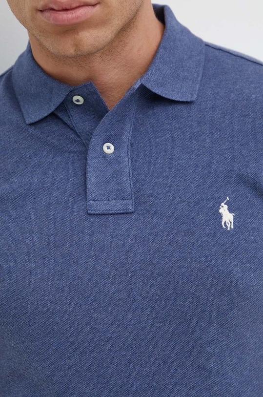 Bavlnené polo tričko Polo Ralph Lauren 710536856 modrá