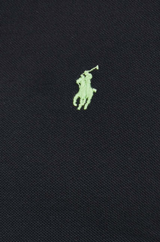 Bavlněné polo tričko Ralph Lauren 710536856 černá