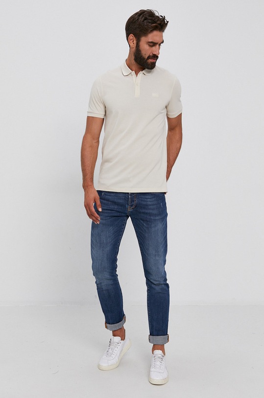 Boss Tricou Polo 50425985 bej SS21