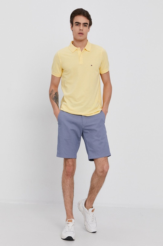 Polo tričko Tommy Hilfiger MW0MW13083.4891 žlutá SS21
