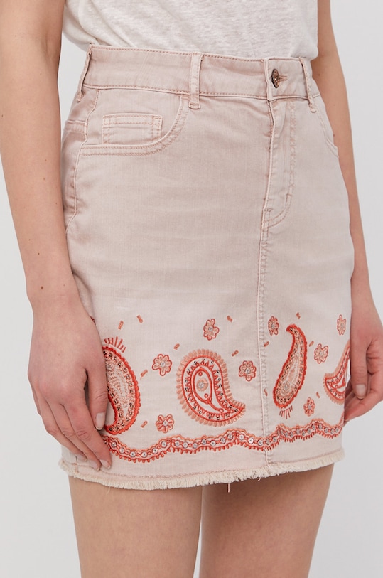 Desigual Spódnica jeansowa 21SWFN01 casual różowy 21SWFN01