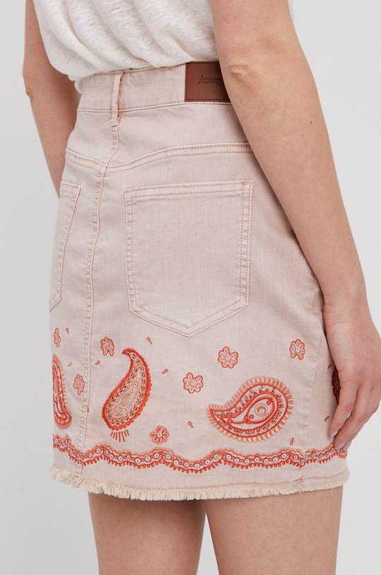 Odzież Desigual Spódnica jeansowa 21SWFN01 21SWFN01 różowy