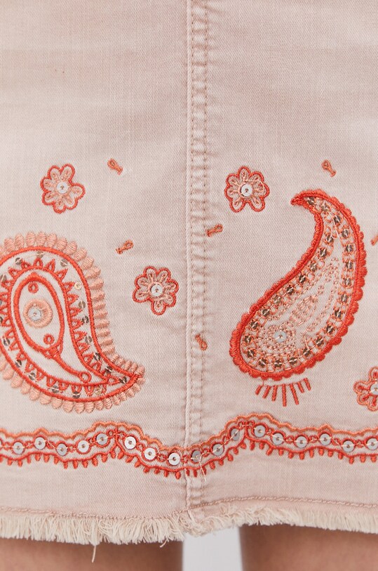 Дънкова пола Desigual розов 21SWFN01