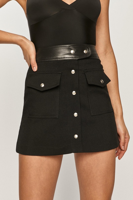 The Kooples - Fusta uni negru FJUP22004K