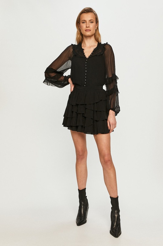 The Kooples - Sukně FJUP22046K černá SS21