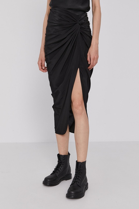 The Kooples Fustă FJUP22072K negru SS21