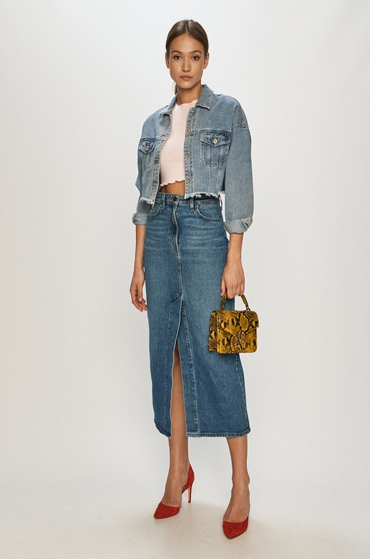 Lee fustă din denim albastru L38LMWMQ