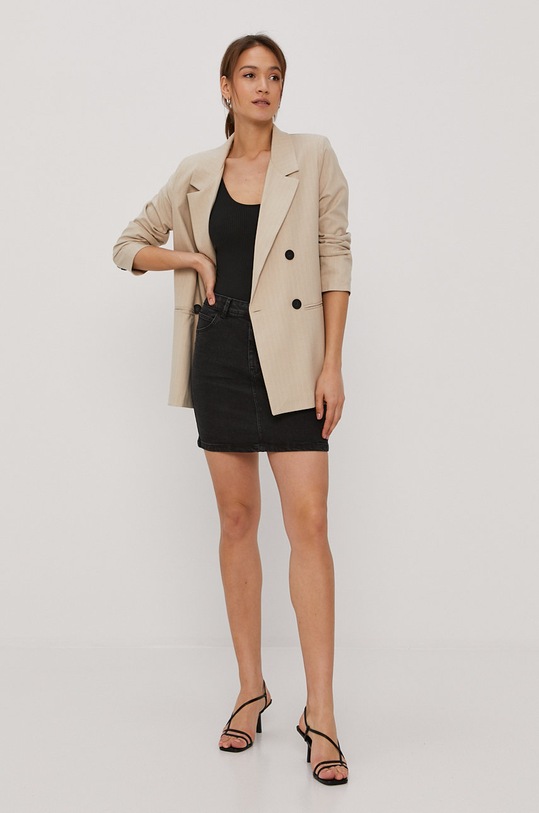 Tally Weijl Spódnica jeansowa SSKDEARIEL czarny SS21