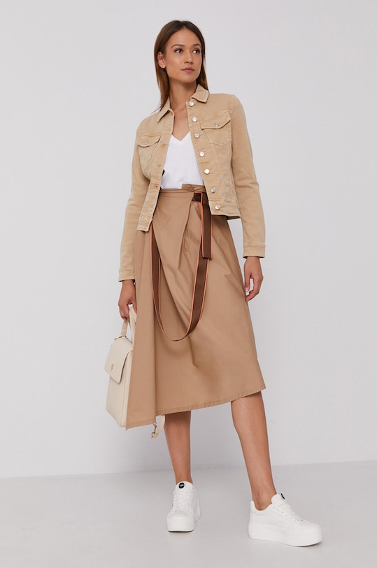 United Colors of Benetton Spódnica 4AY3506Z4.193 beżowy SS21