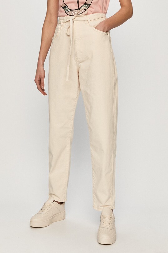 Pepe Jeans - Jeansy Rachel beżowy PL204040.000