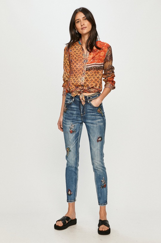 Desigual Jeansy 21SWDD52 21SWDD52 niebieski SS21