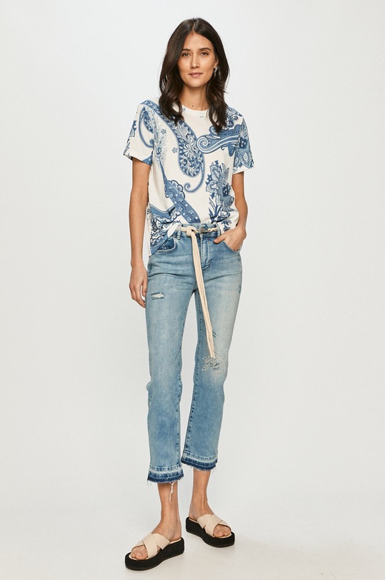 Desigual Jeansy 21SWDD46 21SWDD46 niebieski SS21