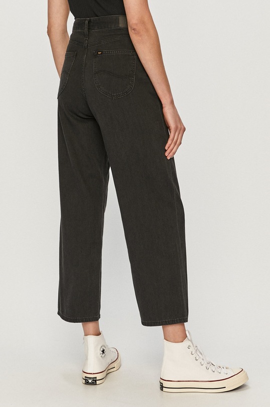 Odzież Lee jeansy Wide Leg Black Duns L30SNECY czarny